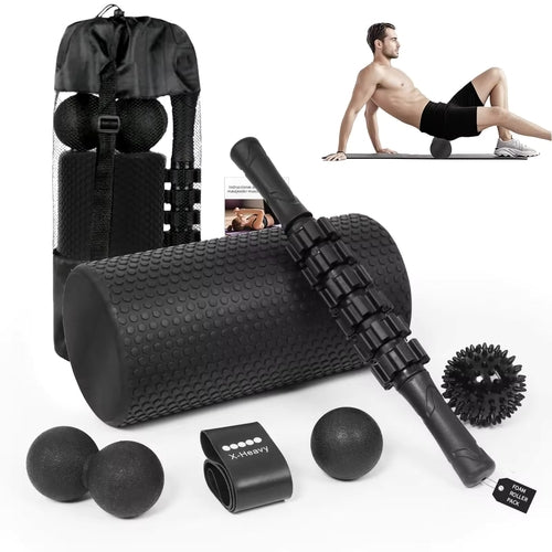 Foam Roller & Muscle Massage Kit (7-in-1)